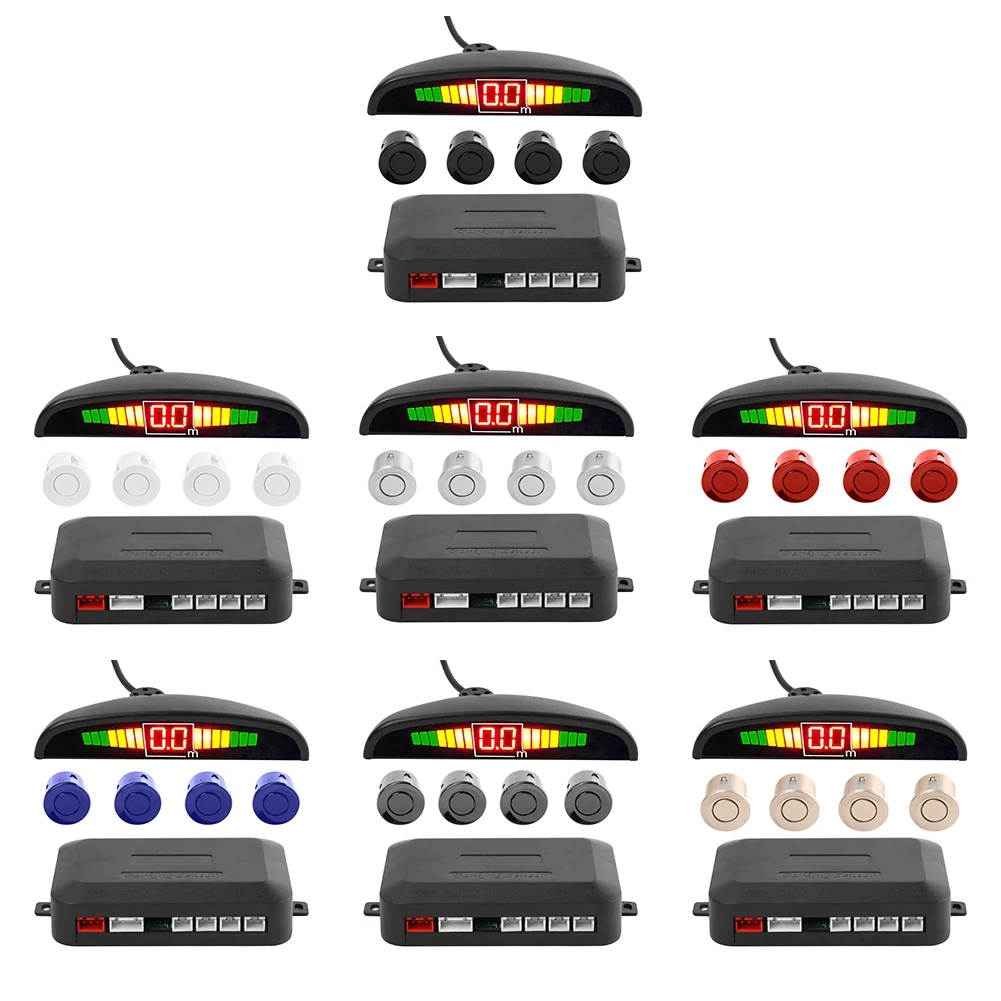 4 Sensors LED Display Car Parking Sensor Kit Reverse Backup Radar Monitor System
4 Sensors LED Display Car Parking Sensor Kit Reverse Backup Radar Monitor System