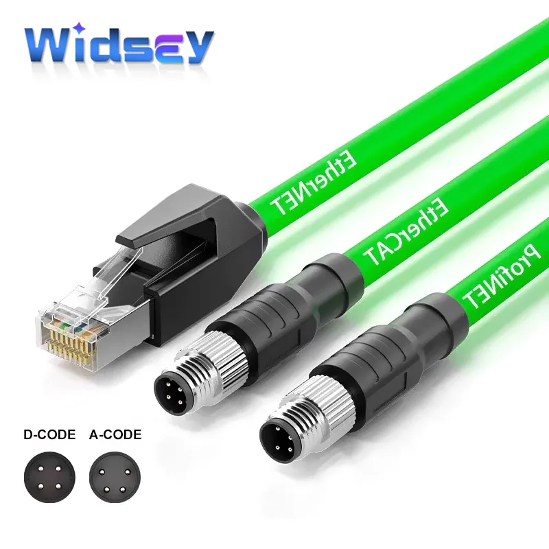 Double Shielded High Flexible Network Cable M12 to RJ45 4pin 8 Pin Aviation Drag Chain Line A/D/X-code Industry Camera Connector
Double Shielded High Flexible Network Cable M12 to RJ45 4pin 8 Pin Aviation Drag Chain Line A/D/X-code Industry Camera Connector