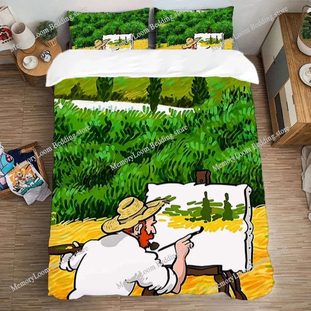 Fashion 3D Print Bed Sheet Van Gogh Bedding Set Single Twin Full Queen King Size Bed Set Adult Kid Bedroom Duvet cover Sets
Fashion 3D Print Bed Sheet Van Gogh Bedding Set Single Twin Full Queen King Size Bed Set Adult Kid Bedroom Duvet cover Sets