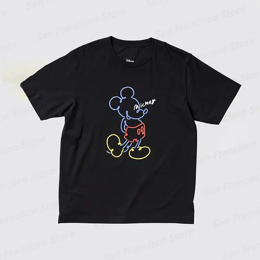 Summer New Boys and Girls Disney Mickey Color Lines Personality Black Fashion Short Sleeve KID/Adult Casual Street Style T-Shirt
Summer New Boys and Girls Disney Mickey Color Lines Personality Black Fashion Short Sleeve KID/Adult Casual Street Style T-Shirt