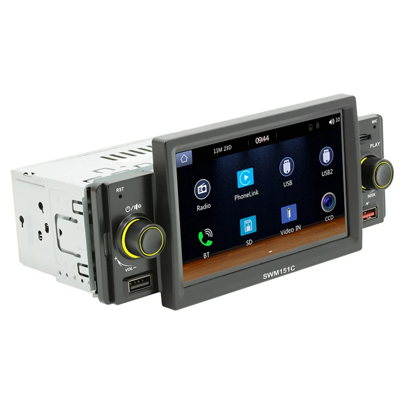 1 Din 5-дюймовый Carplay радио автомобильный стерео Bluetooth MP5 плеер для Android-авто Hands Free USB FM-приемник 60Wx4
1 Din 5-дюймовый Carplay радио автомобильный стерео Bluetooth MP5 плеер для Android-авто Hands Free USB FM-приемник 60Wx4