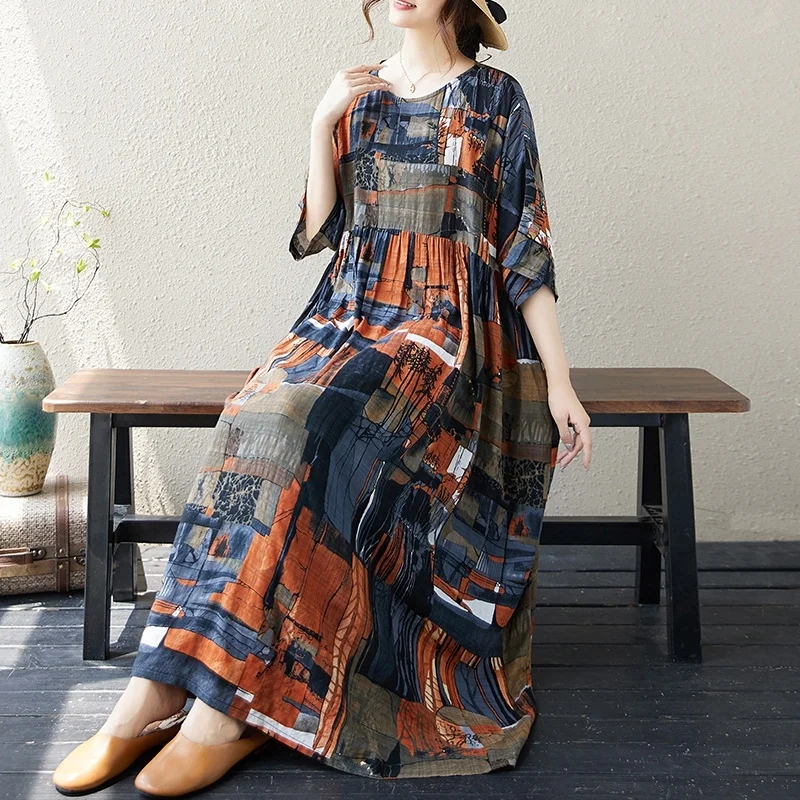 Летнее хлопковое платье большого размера со складками, круглые, Ne ort Sve n Long Dr, повседневная ткань с принтом для поездок на работу
Летнее хлопковое платье большого размера со складками, круглые, Ne ort Sve n Long Dr, повседневная ткань с принтом для поездок на работу