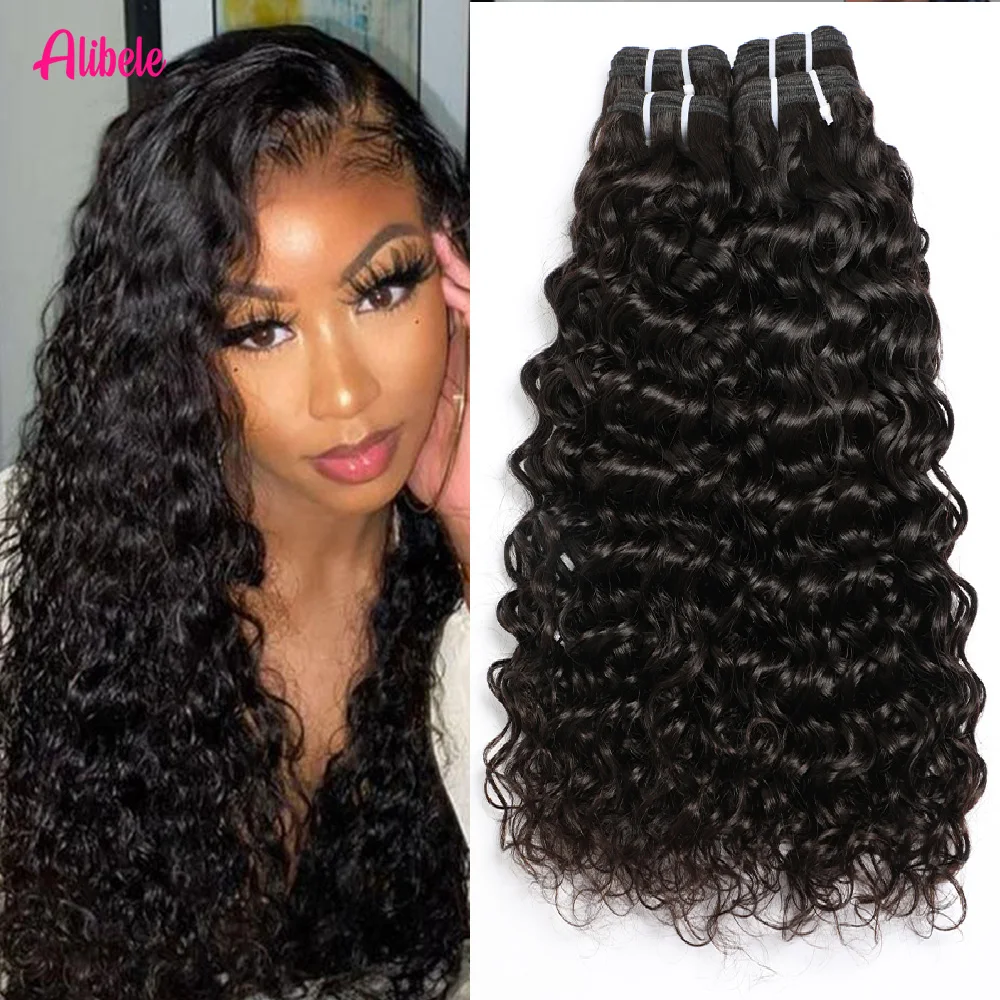 Alibele Water Wave Virgin Hair Extensions Натуральный черный 12-32 дюймов Пучки человеческих волос 1/3/4 шт. Пучки двойного уточного плетения 15A
Alibele Water Wave Virgin Hair Extensions Натуральный черный 12-32 дюймов Пучки человеческих волос 1/3/4 шт. Пучки двойного уточного плетения 15A