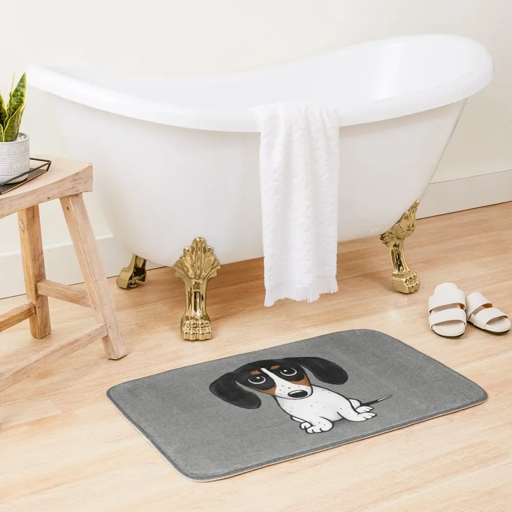 Piebald Dachshund | Cute Black, Tan and White Wiener Dog Bath Mat Household Items Front Door Mat
Piebald Dachshund | Cute Black, Tan and White Wiener Dog Bath Mat Household Items Front Door Mat