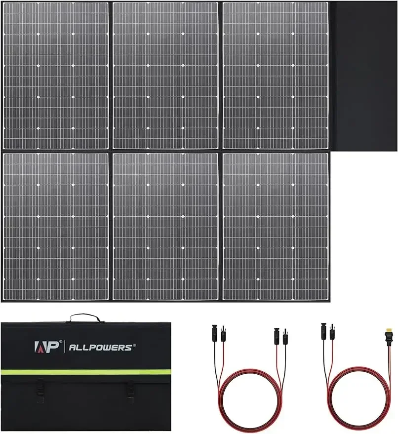 ALLPOWERS SP039 600W Monocrystalline Portable Solar Panel Waterproof IP67 RV Solar Panel Kit with 44V MC-4 Output Foldable Solar
ALLPOWERS SP039 600W Monocrystalline Portable Solar Panel Waterproof IP67 RV Solar Panel Kit with 44V MC-4 Output Foldable Solar