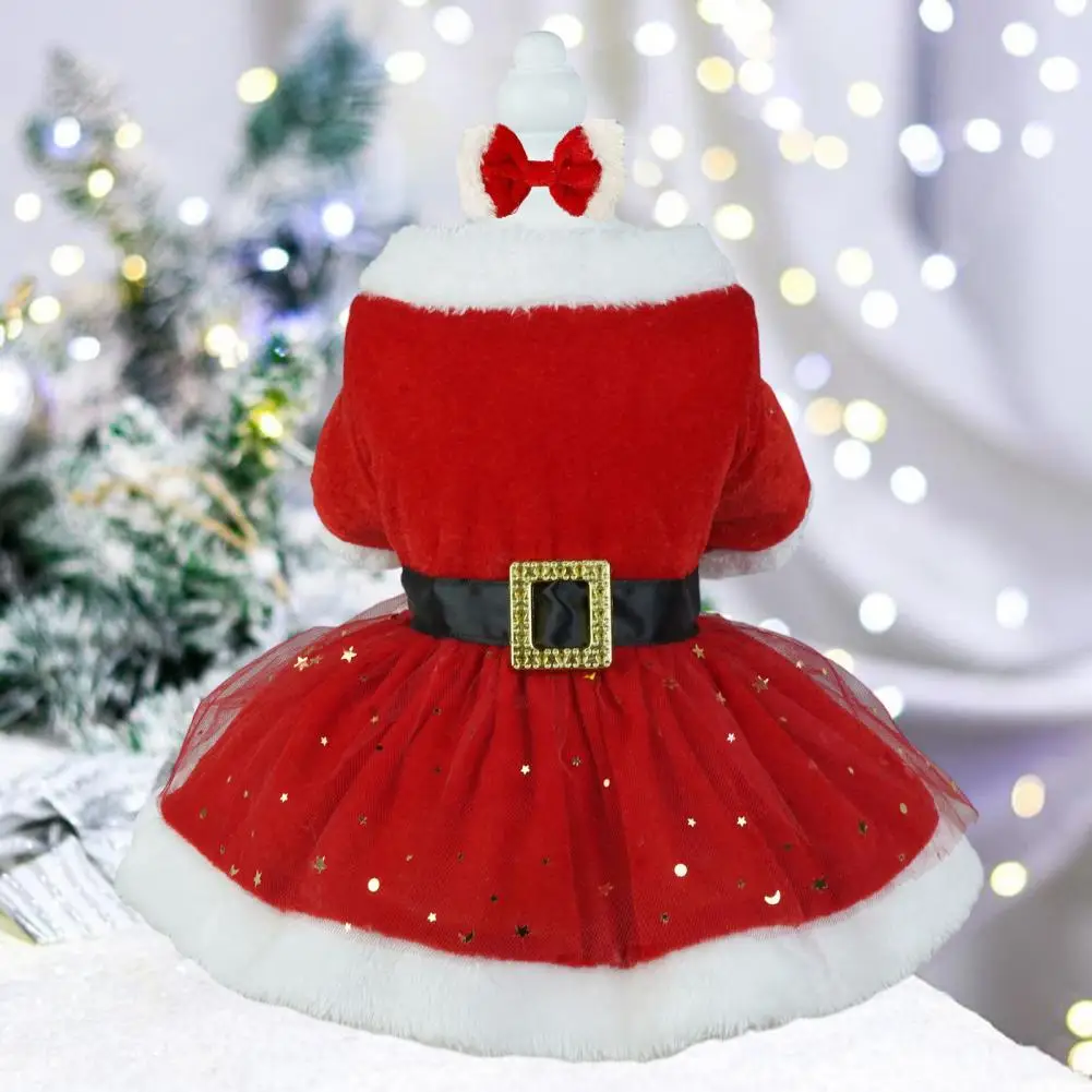 Christmas Dog Dress Shiny Mesh Glitter Santa Dress With Hairband Santa Claus Costume For Small Dogs Charming Pet Skirt Pet Dress
Christmas Dog Dress Shiny Mesh Glitter Santa Dress With Hairband Santa Claus Costume For Small Dogs Charming Pet Skirt Pet Dress