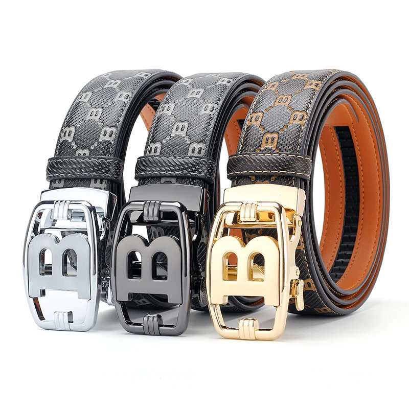 Men Luxury B Letter Automatic Buckle Belt Monogram Print Waist Strap Business Casual Designer Waistband For Male Daily Wear
Men Luxury B Letter Automatic Buckle Belt Monogram Print Waist Strap Business Casual Designer Waistband For Male Daily Wear