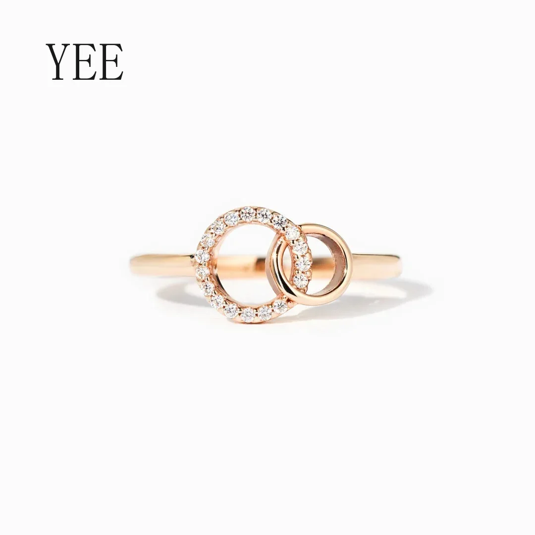 YEE S925 Sterling Silver Ring Combined Link Double Hoop Rings Woman Accessories Engagement Gift Fashion Jewelry
YEE S925 Sterling Silver Ring Combined Link Double Hoop Rings Woman Accessories Engagement Gift Fashion Jewelry