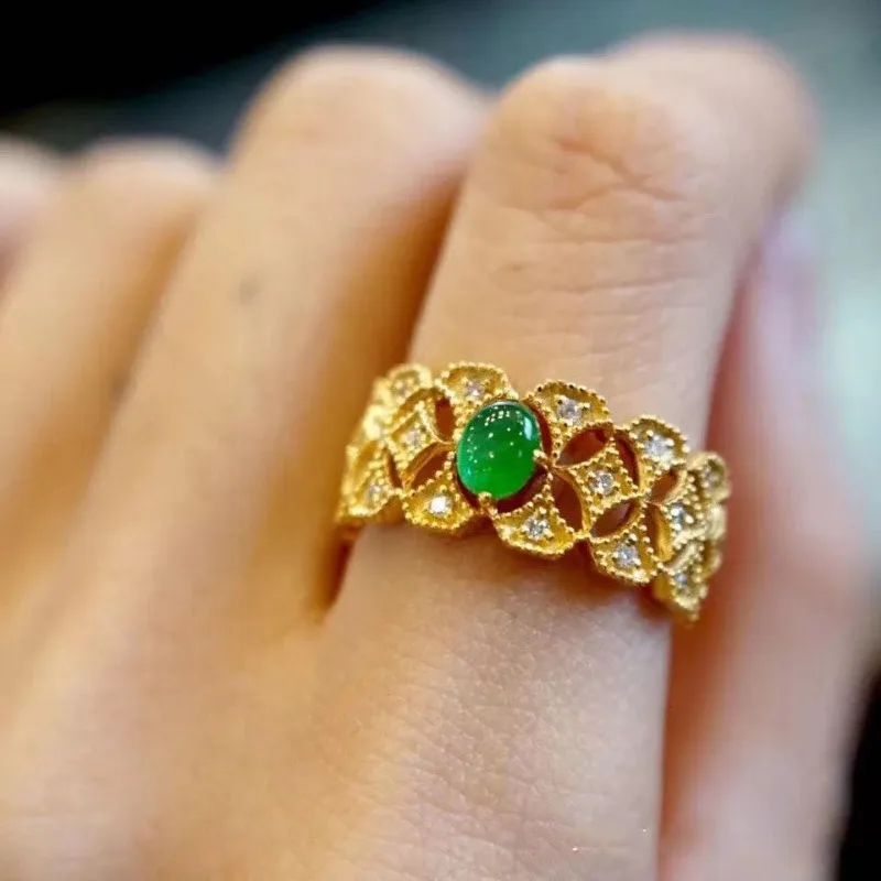 Natural Green Chalcedony Hand Carved Water Drop Ring Fashion Boutique Jewelry Women's Agate Ring Gift Opening Adjustable
Natural Green Chalcedony Hand Carved Water Drop Ring Fashion Boutique Jewelry Women's Agate Ring Gift Opening Adjustable