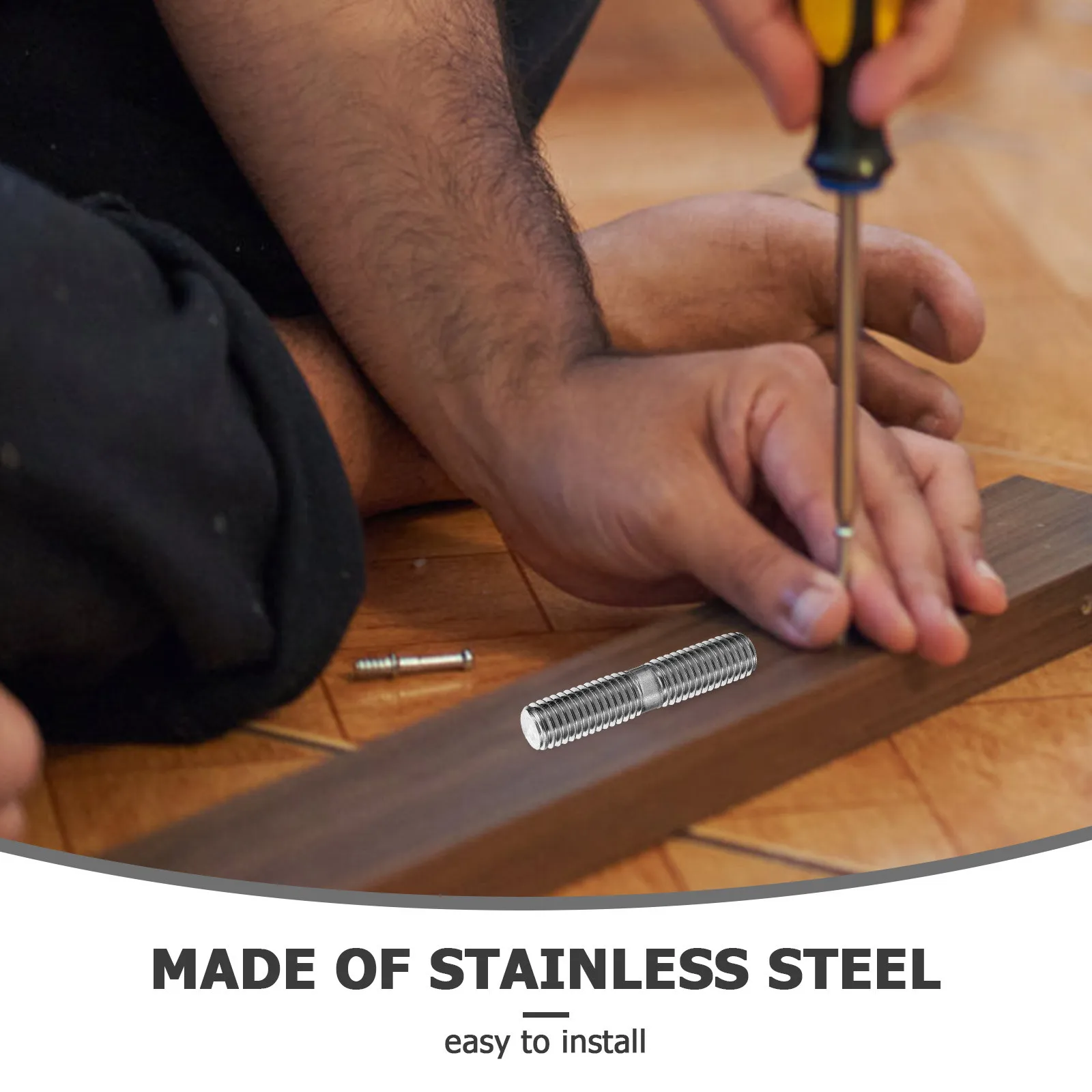 10Pcs Double-Headed Screws Stainless Steel Threaded Bolts Fine Rods Durable Corrosion-Resistant Dual Ends DIY Projects
10Pcs Double-Headed Screws Stainless Steel Threaded Bolts Fine Rods Durable Corrosion-Resistant Dual Ends DIY Projects