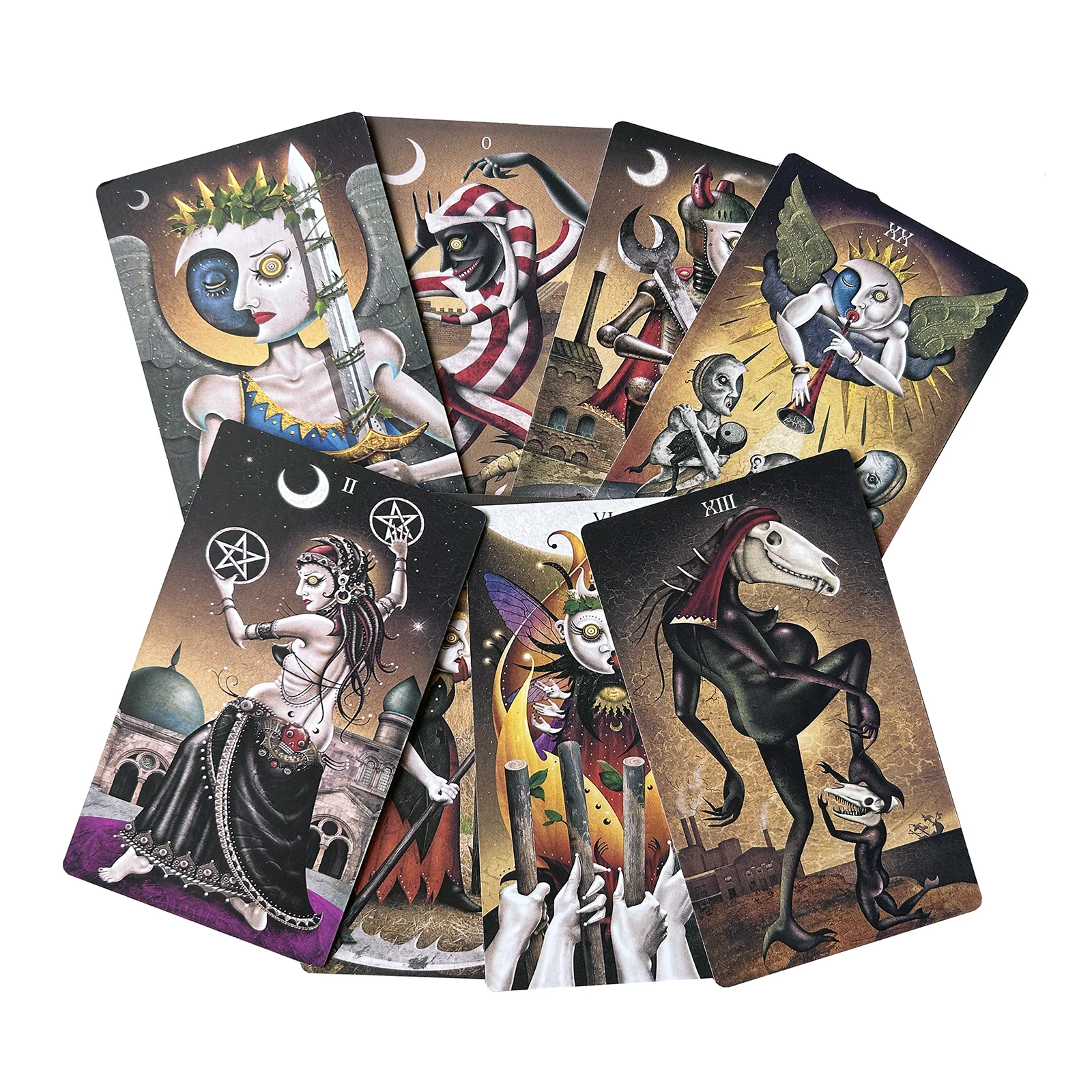 New Tarot Deck cards12x7cm High Quality with Guide Mysterious Divination Board for Outdoor Camping Entertainment Games.
New Tarot Deck cards12x7cm High Quality with Guide Mysterious Divination Board for Outdoor Camping Entertainment Games.