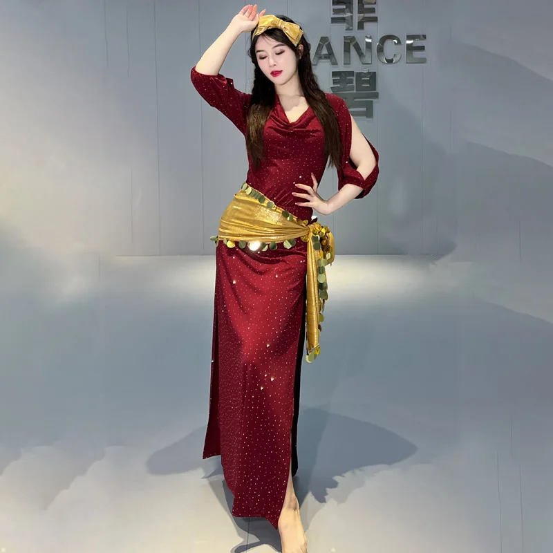 Belly Dance Costume New Baladi Folk Robe Practice Costume Three Piece Sequin Performance Costume
Belly Dance Costume New Baladi Folk Robe Practice Costume Three Piece Sequin Performance Costume