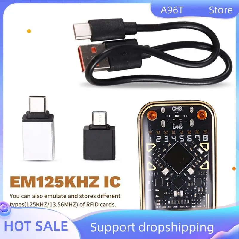 A96T Chameleon Ultra V2.0 RFID Смарт-чип-эмулятор + 5Xcuid/UID-брелок 125 кГц 13,56 МГц Декодирование карт NFC Дубликатор
A96T Chameleon Ultra V2.0 RFID Смарт-чип-эмулятор + 5Xcuid/UID-брелок 125 кГц 13,56 МГц Декодирование карт NFC Дубликатор