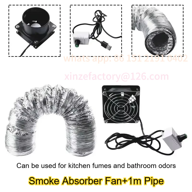 Customizable 1set USB Adjustable Speed Fan Smoke Absorber Fume Extractor Pipe Duct Exhuast With 1M Pipe Tub Ventilation
Customizable 1set USB Adjustable Speed Fan Smoke Absorber Fume Extractor Pipe Duct Exhuast With 1M Pipe Tub Ventilation