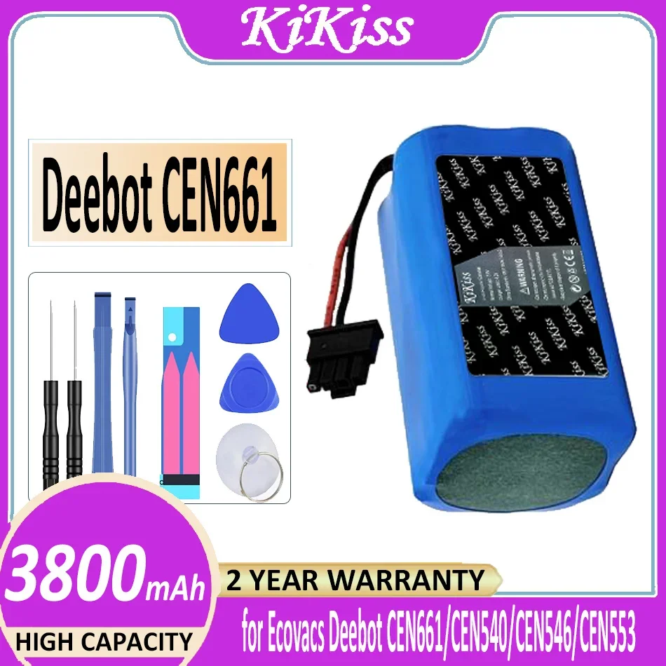 Robotic Vacuum Cleaner Battery 3800mAh For Ecovacs Deebot CEN661 CEN540 CEN546 CEN553 Vacuum Robot CEN661 Black Plug
Robotic Vacuum Cleaner Battery 3800mAh For Ecovacs Deebot CEN661 CEN540 CEN546 CEN553 Vacuum Robot CEN661 Black Plug