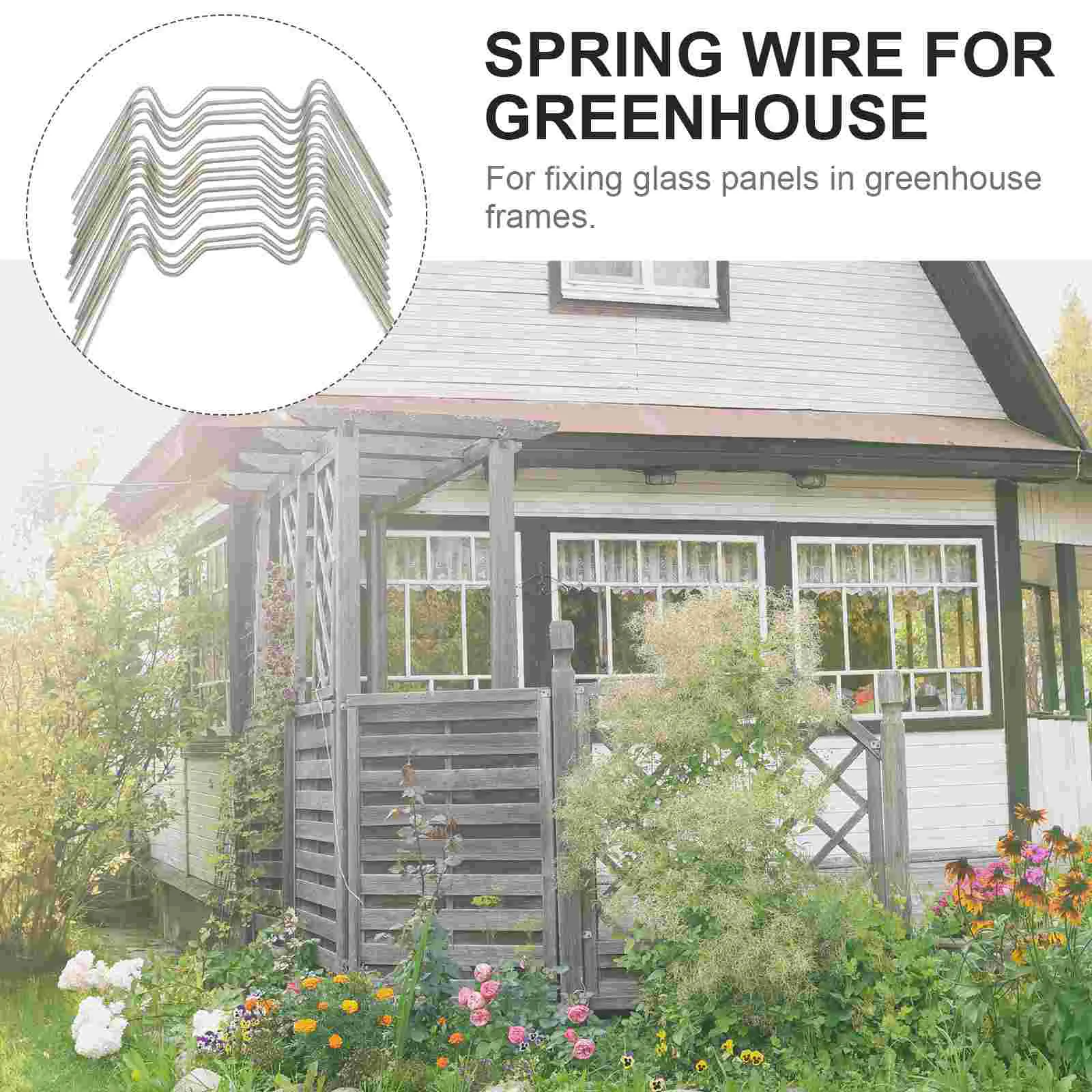 50pcs Stainless Steel W Clips Spring Wire Greenhouse Glass Fixing Garden Tool Horticulture Accessories
50pcs Stainless Steel W Clips Spring Wire Greenhouse Glass Fixing Garden Tool Horticulture Accessories