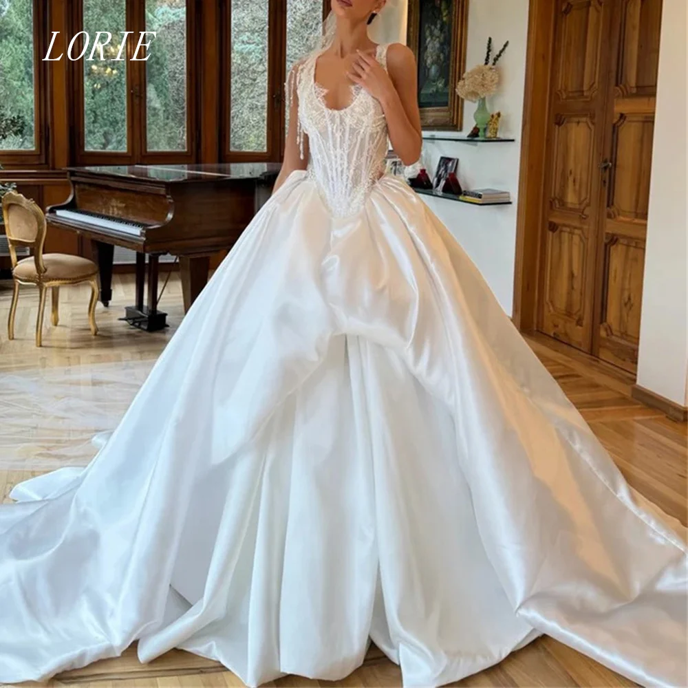 LORIE Luxury Elegant A Line Civil Wedding Dress O Neck Bridal Dresses Appliques Lace Engagement Wedding Gown Customized 2026
LORIE Luxury Elegant A Line Civil Wedding Dress O Neck Bridal Dresses Appliques Lace Engagement Wedding Gown Customized 2026