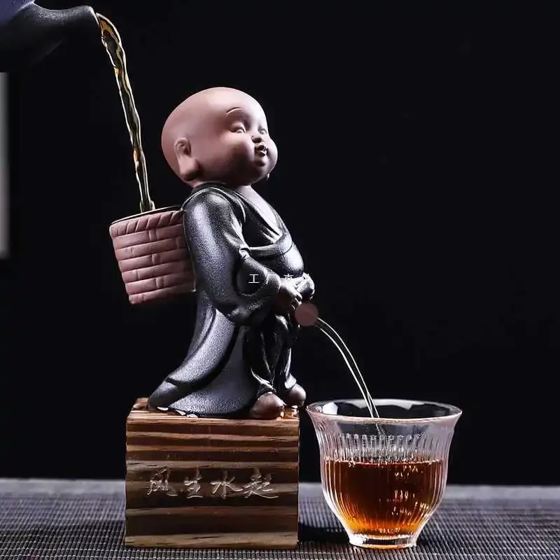 Creative Purple Sand Tea Pet Ornaments Ceramic Craft Drain Filter Tea Set Urinating Children's Dolls Table Tea Pets
Creative Purple Sand Tea Pet Ornaments Ceramic Craft Drain Filter Tea Set Urinating Children's Dolls Table Tea Pets