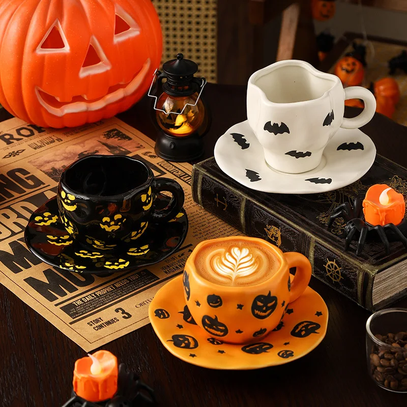European Pumpkin Ceramic Coffee Cup Halloween Decorative Mug Exquisite Afternoon Camellia Tea Mug Home Breakfast Milk Cup 350ml
European Pumpkin Ceramic Coffee Cup Halloween Decorative Mug Exquisite Afternoon Camellia Tea Mug Home Breakfast Milk Cup 350ml