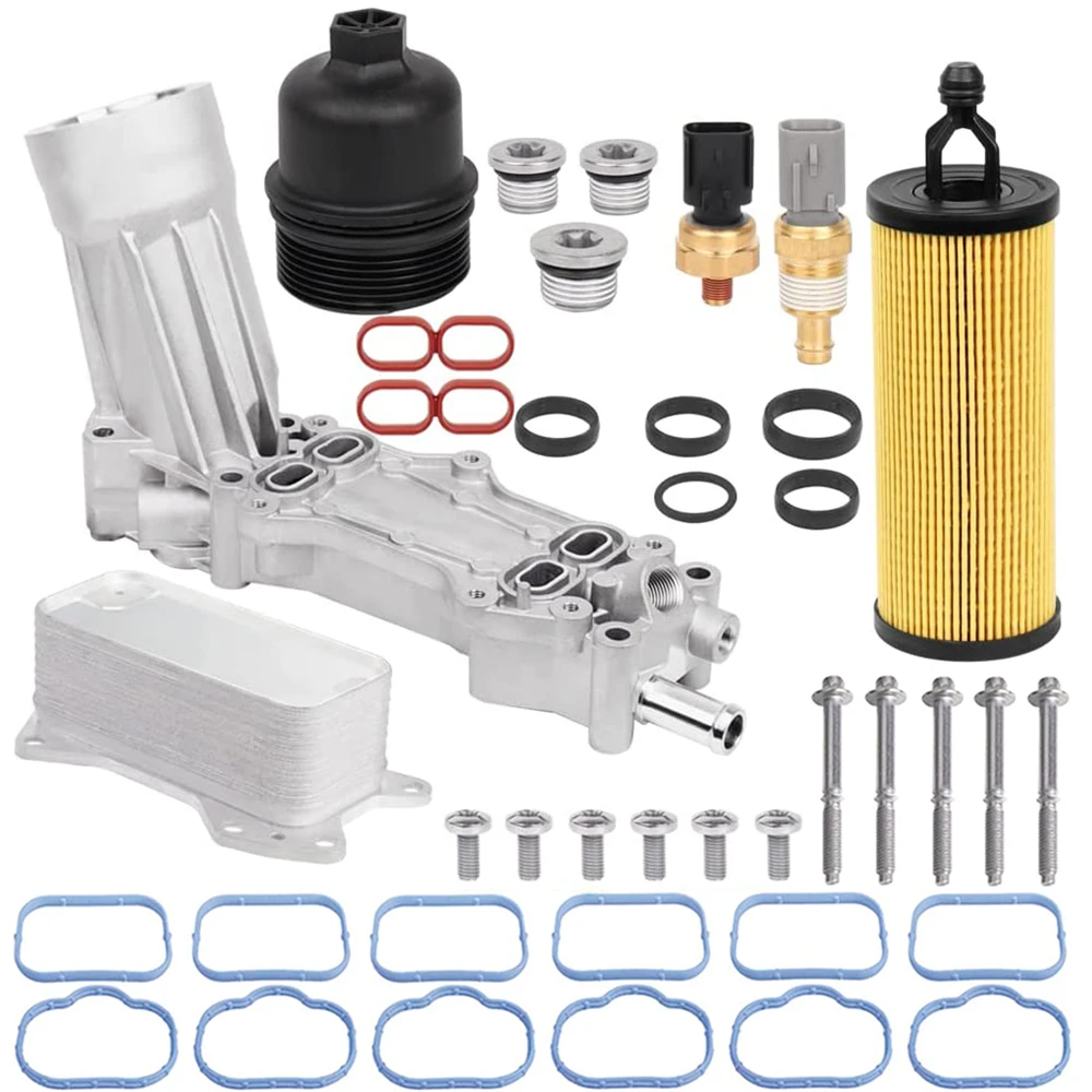 Engine Oil Cooler Filter Housing Assembly For Dodge Chrysler Jeep 2011-2016 3.6L
Engine Oil Cooler Filter Housing Assembly For Dodge Chrysler Jeep 2011-2016 3.6L