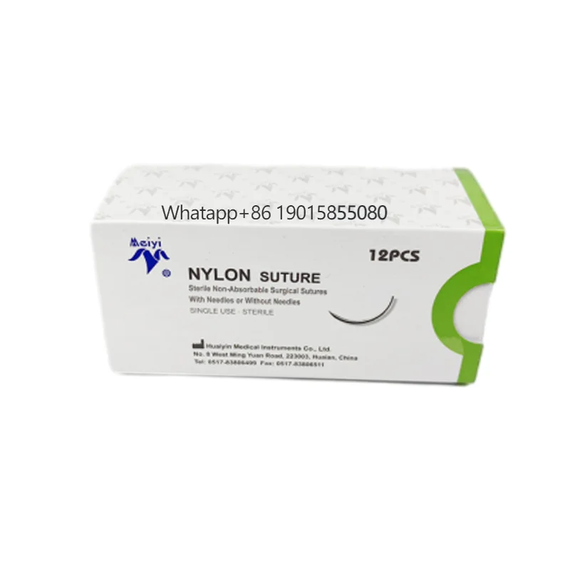 High Quality Surgical Sutures Medical Supplies 45cm-90cm Surgical Non-absorbable Nylon Sutures
High Quality Surgical Sutures Medical Supplies 45cm-90cm Surgical Non-absorbable Nylon Sutures