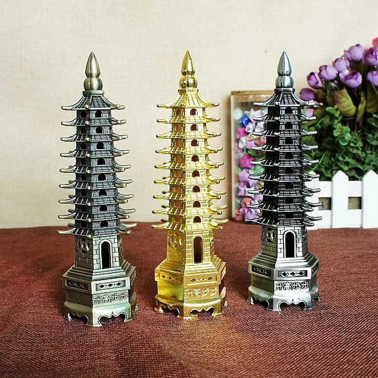 New metal handicrafts Yaosa brand Wenchang tower model ornament 9 layers 13 electroplating fine workmanship Wenchang tower
New metal handicrafts Yaosa brand Wenchang tower model ornament 9 layers 13 electroplating fine workmanship Wenchang tower