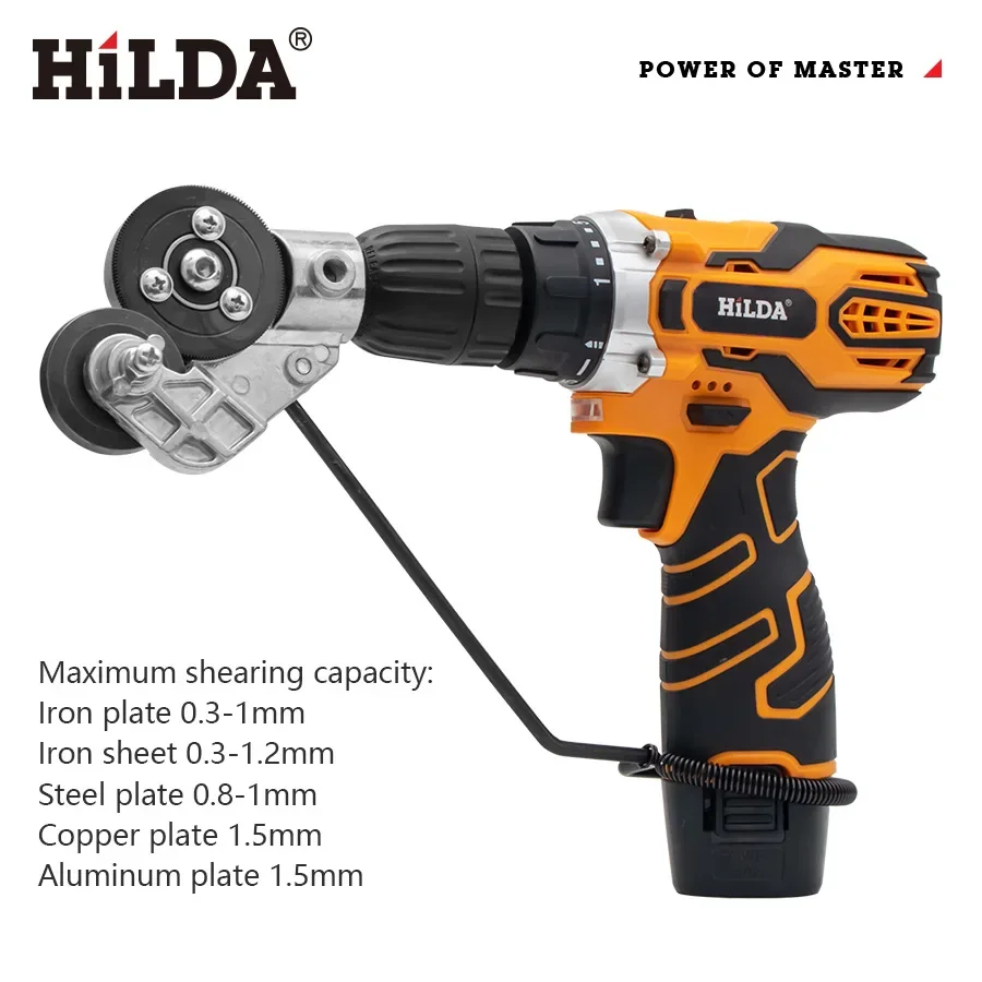 HILDA Electric Drill Modified Shearing Machine Stainless Steel Aluminum Alloy Fast Cutting Precision Electric Tool Accessories
HILDA Electric Drill Modified Shearing Machine Stainless Steel Aluminum Alloy Fast Cutting Precision Electric Tool Accessories