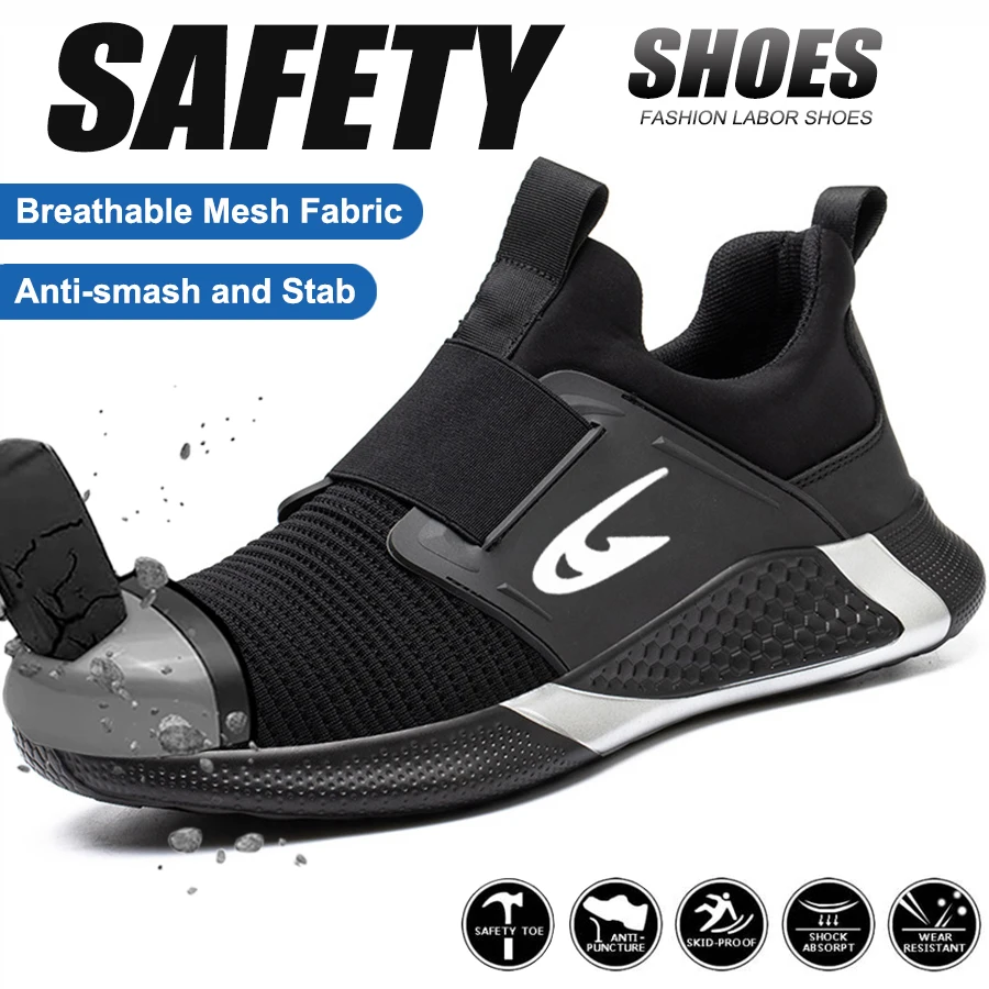 Steel Toe Work Shoes for Men Women Comfortable Industrial & Construction Safety Boots Lightweight Work Sneakers 
Steel Toe Work Shoes for Men Women Comfortable Industrial & Construction Safety Boots Lightweight Work Sneakers