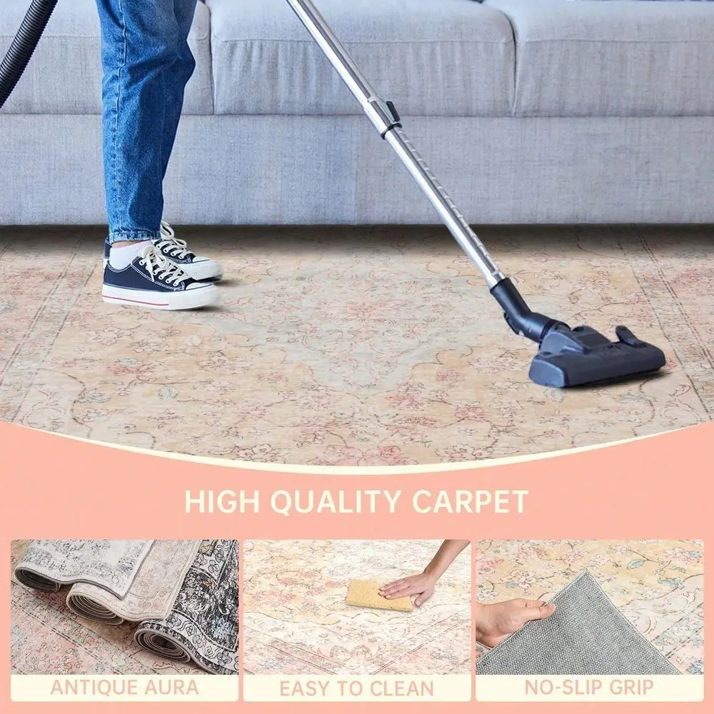 Vintage Area Rug Washable Faux Wool Low Pile Carpet NonSlip NonShedding Indoor Rug For Living Room, Bedroom, Kids Room Home Off
Vintage Area Rug Washable Faux Wool Low Pile Carpet NonSlip NonShedding Indoor Rug For Living Room, Bedroom, Kids Room Home Off