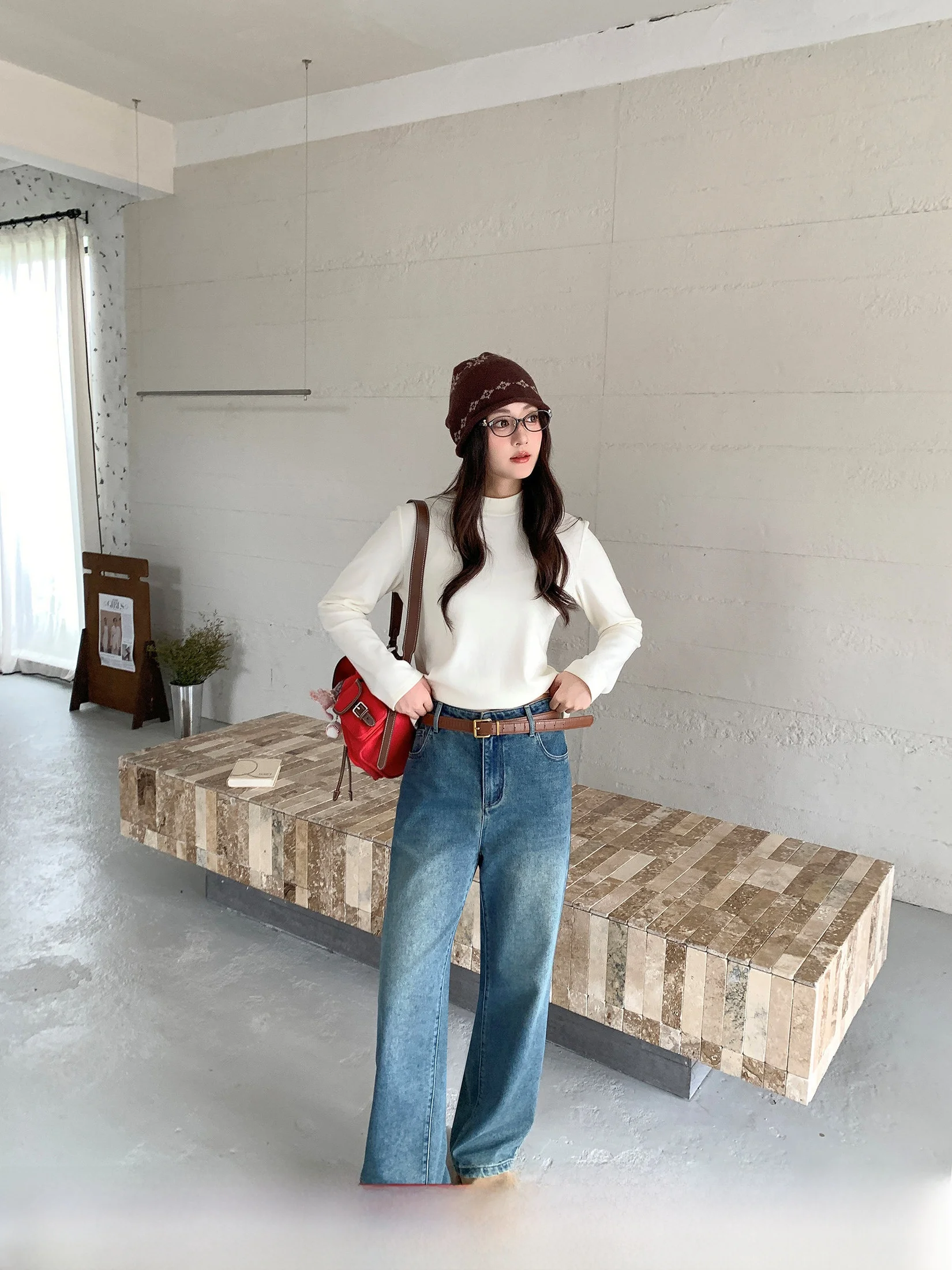 Свободные джинсы из синего денима на флисовой подкладке без стрейча для женщин, с высокой талией, прямые, универсальные, длинные брюки Cleanfit Sle
Свободные джинсы из синего денима на флисовой подкладке без стрейча для женщин, с высокой талией, прямые, универсальные, длинные брюки Cleanfit Sle