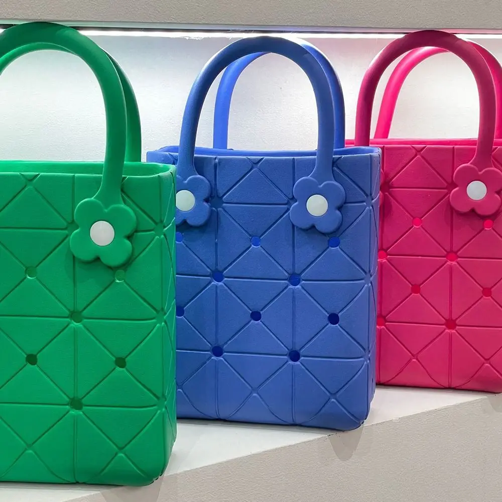 DIY Summer Beach Bag Waterproof Leisure Cartoon Colorful Handbags Large Capacity Anti-slip EVA Handbags with Hole Travel
DIY Summer Beach Bag Waterproof Leisure Cartoon Colorful Handbags Large Capacity Anti-slip EVA Handbags with Hole Travel