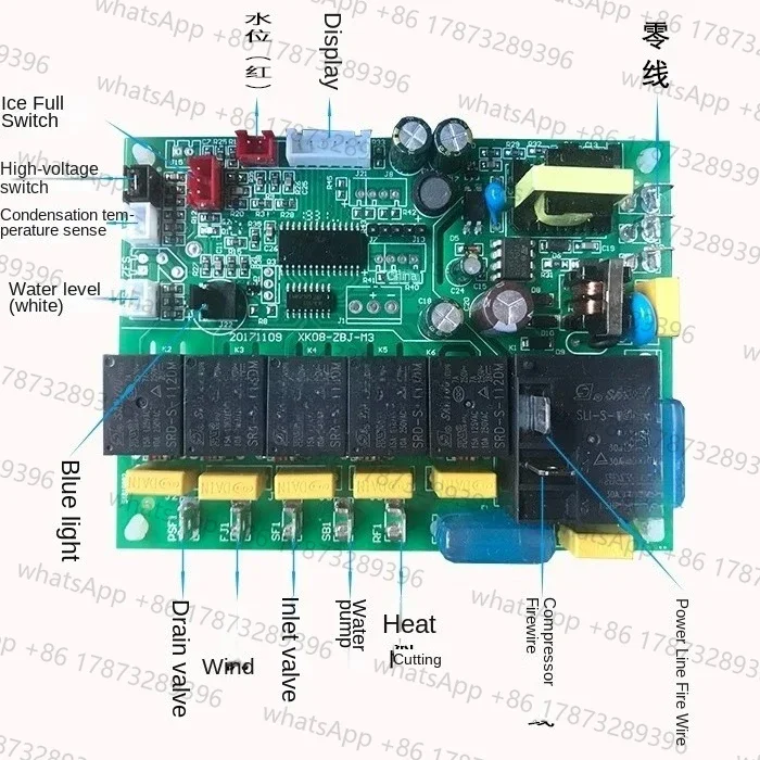 7-key Display Screen Motherboard for a Flowing Ice Maker Computer Board, Universal
7-key Display Screen Motherboard for a Flowing Ice Maker Computer Board, Universal
