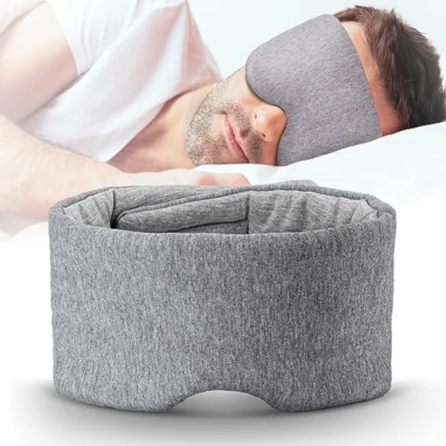 Cotton Sleep Eye Mask for Men Women, 100% Blocking Light Sleeping Mask for Side Sleeper, Soft Zero Pressure Cooling Blackout Ey
Cotton Sleep Eye Mask for Men Women, 100% Blocking Light Sleeping Mask for Side Sleeper, Soft Zero Pressure Cooling Blackout Ey