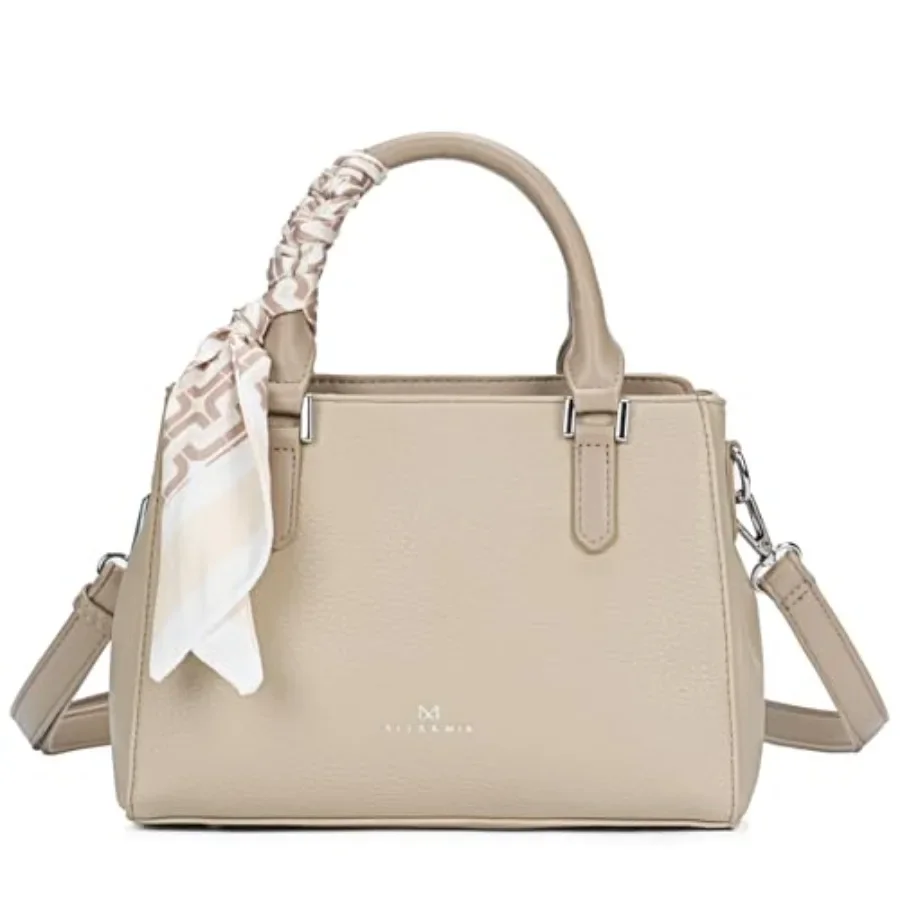ALEX and MIA Small Top-Handle Bag for Women, Litchi Grain Vegan Leather Satchel with Detachable Decorative Accent
ALEX and MIA Small Top-Handle Bag for Women, Litchi Grain Vegan Leather Satchel with Detachable Decorative Accent