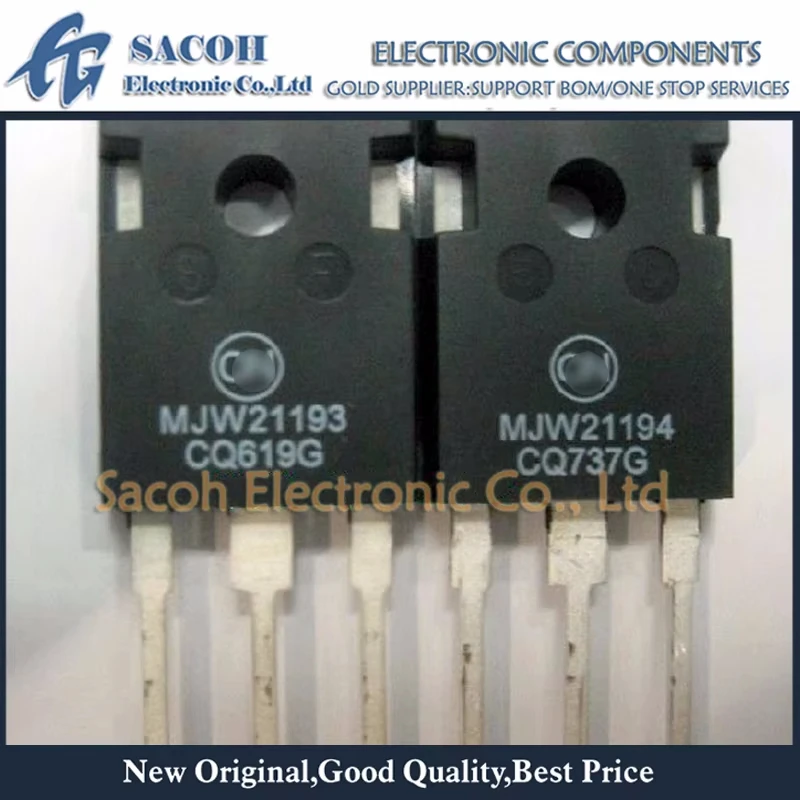 Refurbished Original 5Pairs(4Pcs)/Lot MJW21193 MJW21193G + MJW21194 MJW21194G TO-247 15A 250V NPN + PNP Audio Power Transistor
Refurbished Original 5Pairs(4Pcs)/Lot MJW21193 MJW21193G + MJW21194 MJW21194G TO-247 15A 250V NPN + PNP Audio Power Transistor