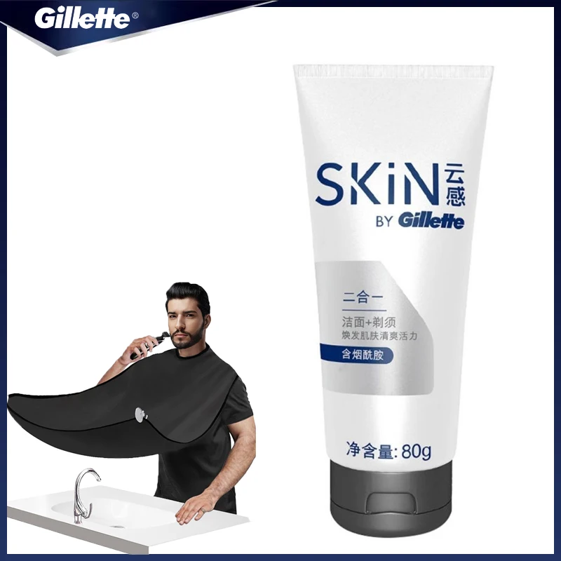 Крем для бритья Gillette 2 в 1, средство для удаления волос и удаления волос с лица, с нагрудником для бритья
Крем для бритья Gillette 2 в 1, средство для удаления волос и удаления волос с лица, с нагрудником для бритья