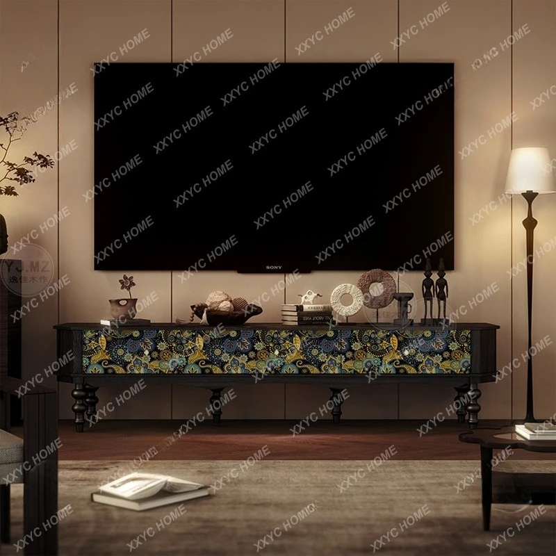 ML vintage solid wood TV cabinet home multi-functional floor-to-ceiling living room drawer type
ML vintage solid wood TV cabinet home multi-functional floor-to-ceiling living room drawer type