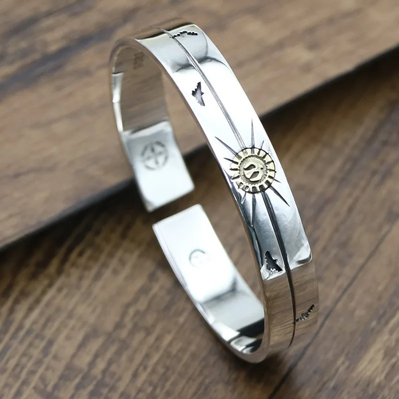 Trendy New Takahashi Sun Ray Eagle Bracelet Female 925 Sterling Silver Versatile Fashion Men's Open Bracelet
Trendy New Takahashi Sun Ray Eagle Bracelet Female 925 Sterling Silver Versatile Fashion Men's Open Bracelet