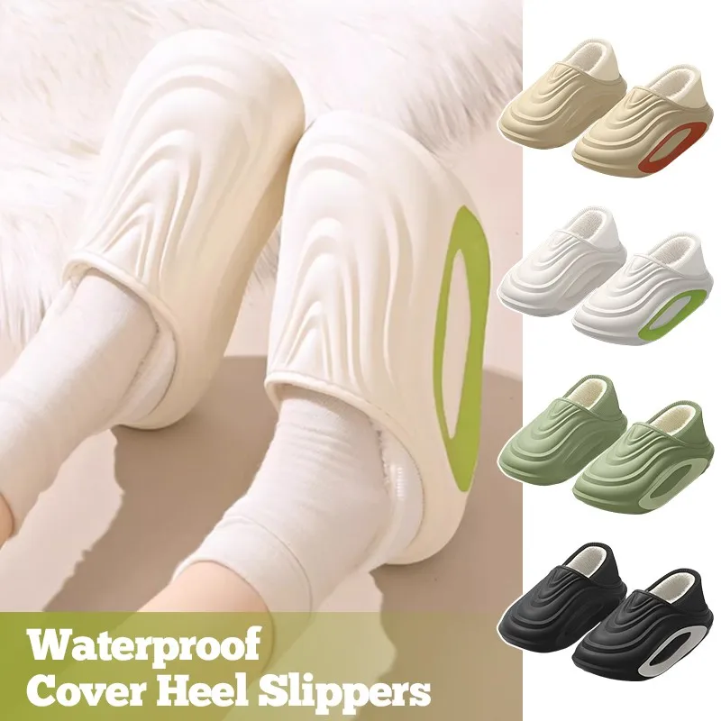 Waterproof Cover Heel Slippers Men Boots Multifunctional Thick Sole for Warmth Home Use Thick Bottom Unisex Add Velvet New
Waterproof Cover Heel Slippers Men Boots Multifunctional Thick Sole for Warmth Home Use Thick Bottom Unisex Add Velvet New