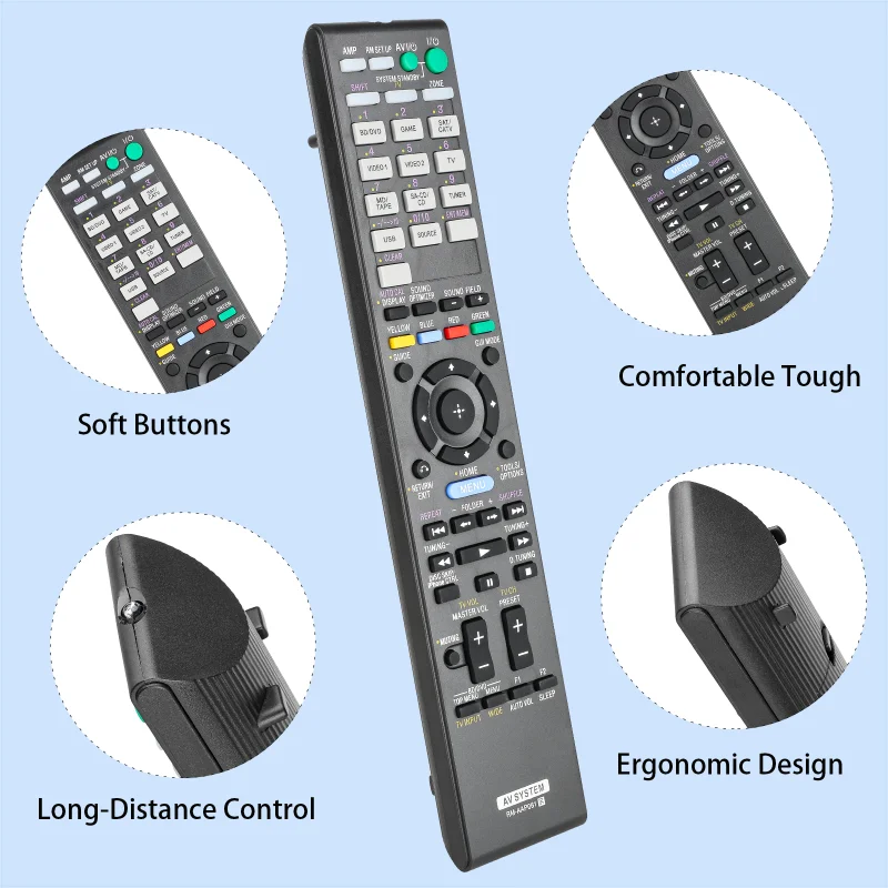 RM-AAP061 RMAAP061 Remote Control Compatible with Sony STR-DH720 STR-DH820 STRDH720 STRDH820 RM-AAU107 Surround Sound A/V
RM-AAP061 RMAAP061 Remote Control Compatible with Sony STR-DH720 STR-DH820 STRDH720 STRDH820 RM-AAU107 Surround Sound A/V
