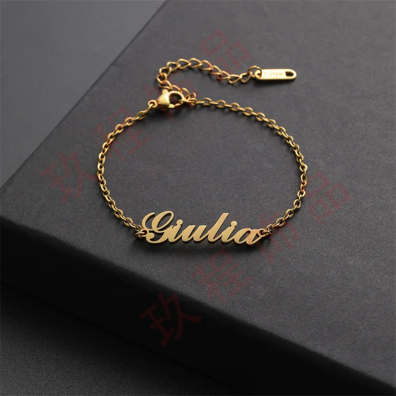 Custom 18K Gold Plated Letter Bracelet / Anklet, Stainless Steel Name Chain, Personalized Jewelry, Trendy Wrist Ankle Accessory
Custom 18K Gold Plated Letter Bracelet / Anklet, Stainless Steel Name Chain, Personalized Jewelry, Trendy Wrist Ankle Accessory