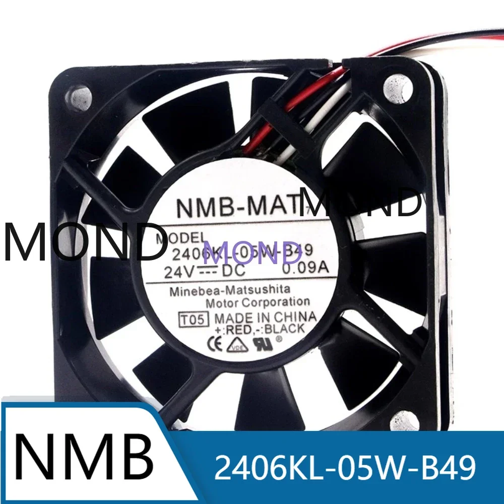 2406KL-05W-B49 High Air Flow Axial Inverter Frequency Converter Cooling Fan 24V 0.09A 6015 6CM 6015 60*60*15MM
2406KL-05W-B49 High Air Flow Axial Inverter Frequency Converter Cooling Fan 24V 0.09A 6015 6CM 6015 60*60*15MM