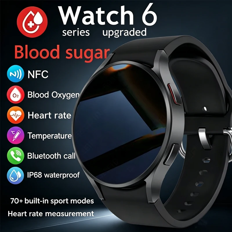 New Watch 6 GPS Track Smart Watch Men Amoled Always Display Health Monitoring Clock BT Talk Smart Watch Women For Holiday Gifts
New Watch 6 GPS Track Smart Watch Men Amoled Always Display Health Monitoring Clock BT Talk Smart Watch Women For Holiday Gifts