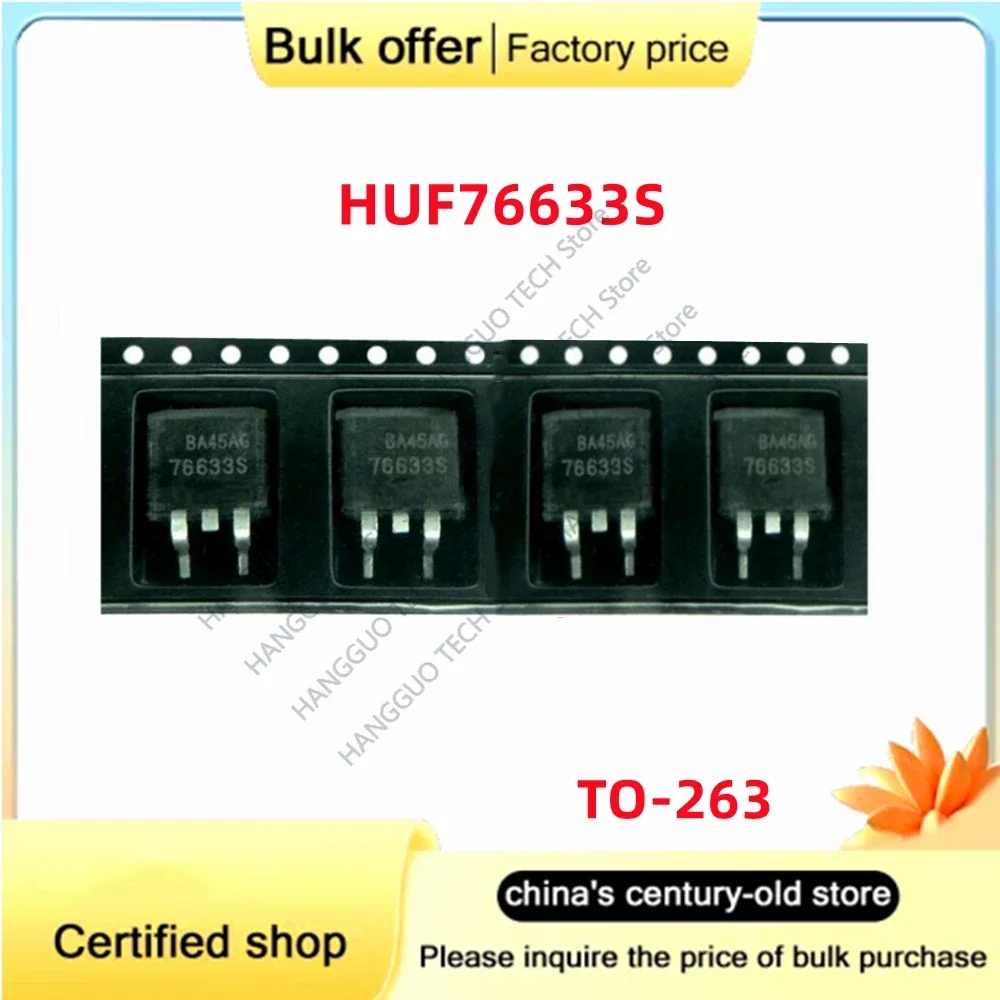 10PCS/Lot Original HUF76633S 76633S TO-263 Automotive computer board ignition TO263 MOS field tube
10PCS/Lot Original HUF76633S 76633S TO-263 Automotive computer board ignition TO263 MOS field tube