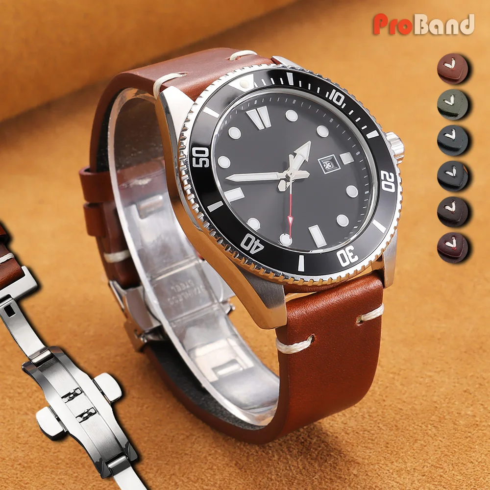 Vintage Oil Wax Leather Watch Band 18mm20mm 22mm Bracelet for Seiko Butterfly Buckle Cowhide Watch Straps for Omega WristBelt
Vintage Oil Wax Leather Watch Band 18mm20mm 22mm Bracelet for Seiko Butterfly Buckle Cowhide Watch Straps for Omega WristBelt