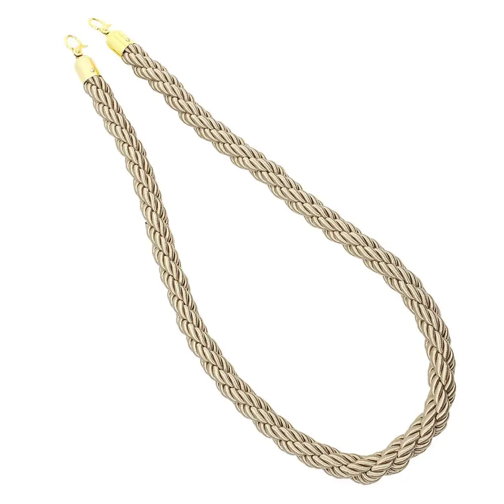 Jute Barrier Rope Crowd Control Queue Line Banister Stanchion Hooks Beige Retractable Fence Decorative Stair Rope
Jute Barrier Rope Crowd Control Queue Line Banister Stanchion Hooks Beige Retractable Fence Decorative Stair Rope