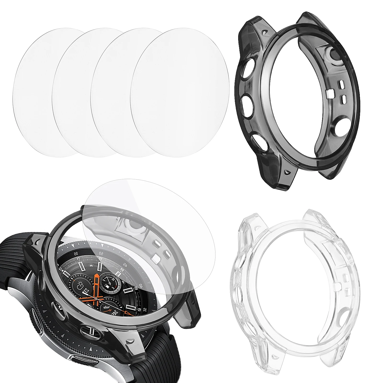 2 Sets Black Transparent Watch Cases Tempered Glass Screen Protectors for Fenix7 Precise Cut High Transparency Full
2 Sets Black Transparent Watch Cases Tempered Glass Screen Protectors for Fenix7 Precise Cut High Transparency Full