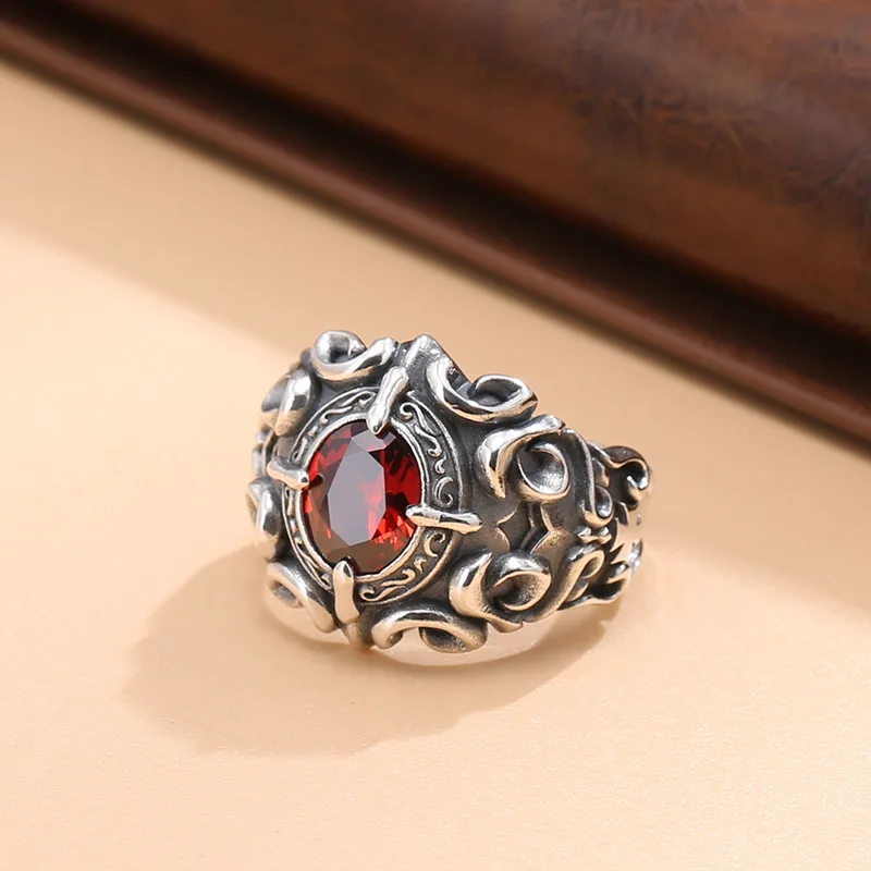 s925Thai Silver Ring for Men Vintage Retro Men's Index Finger Ring Elegant Silver Jewelry
s925Thai Silver Ring for Men Vintage Retro Men's Index Finger Ring Elegant Silver Jewelry