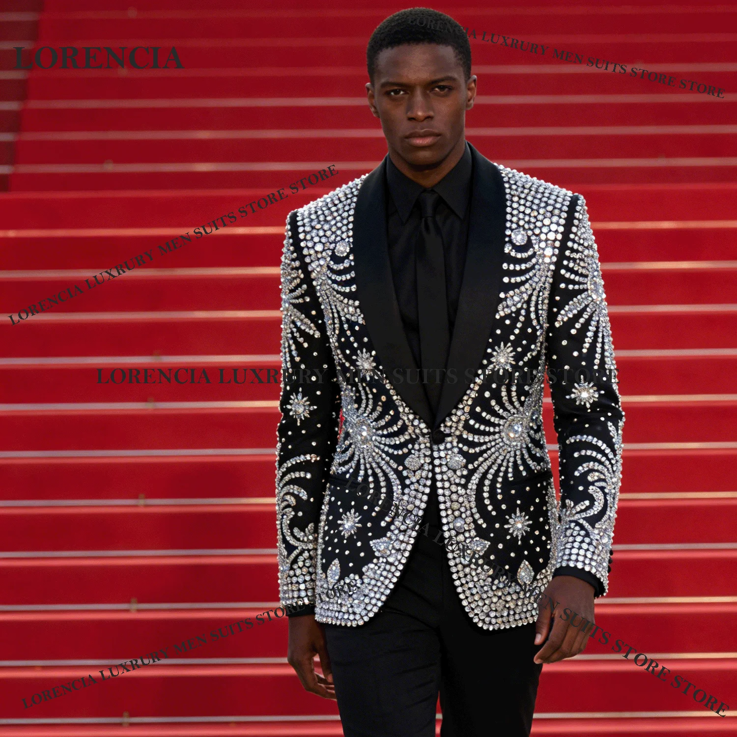 Customized Elegant Men Diamond Design Suits Fashion Handsome Wedding Tuxedos Slim Ropa hombre 2 Pieces Sets Groom Male Blazers
Customized Elegant Men Diamond Design Suits Fashion Handsome Wedding Tuxedos Slim Ropa hombre 2 Pieces Sets Groom Male Blazers