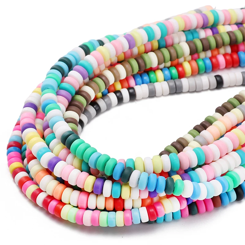 New 6x3mm Colorful Flat Round Shape Loose Spacer Polymer Clay Beads For Jewelry Making DIY Handmade Accessories
New 6x3mm Colorful Flat Round Shape Loose Spacer Polymer Clay Beads For Jewelry Making DIY Handmade Accessories
